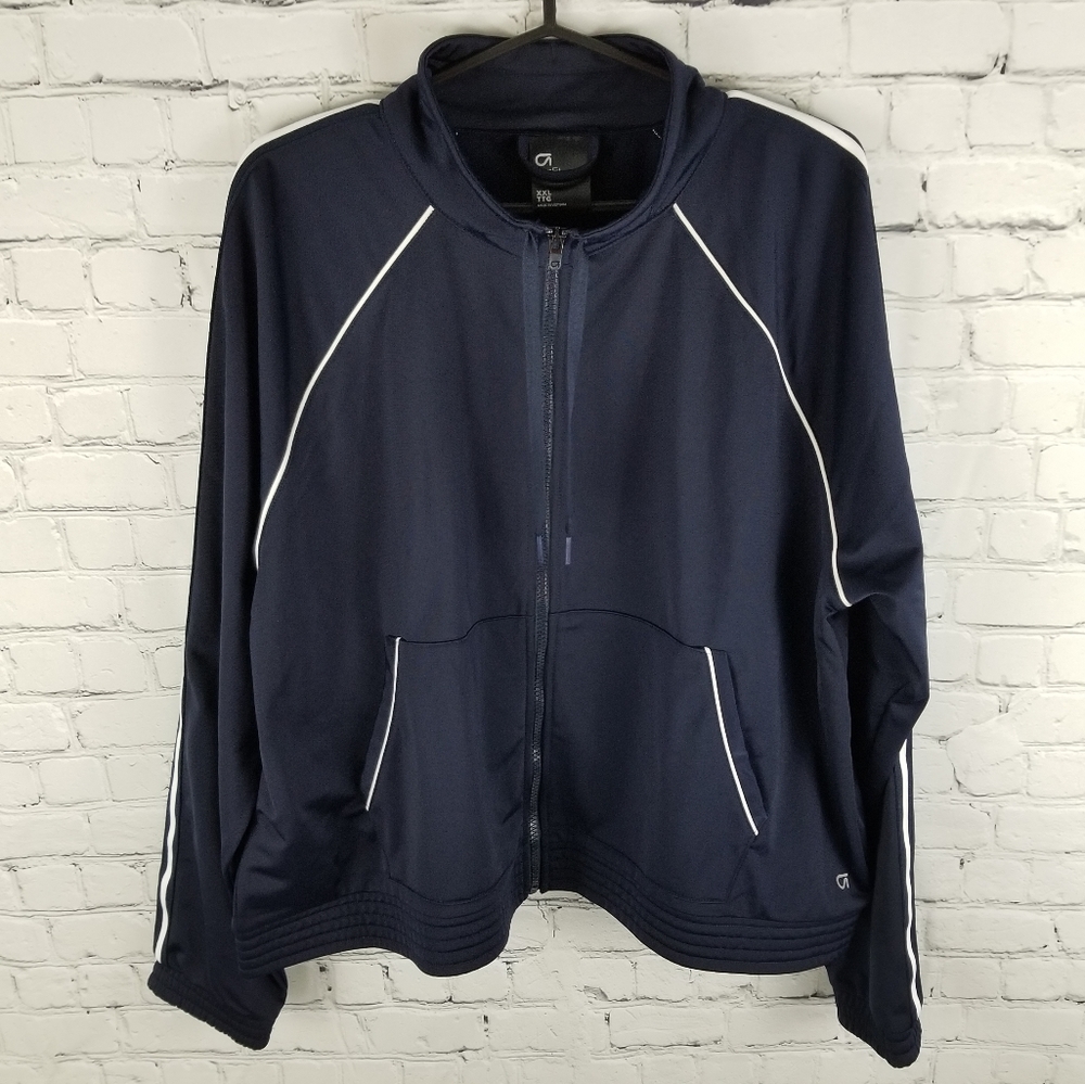GAP FIT | full zip mock neck track jacket